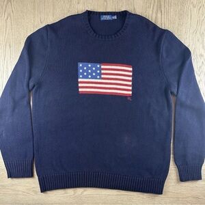 Polo Ralph Lauren American Flag crewneck sweater 🇺🇸